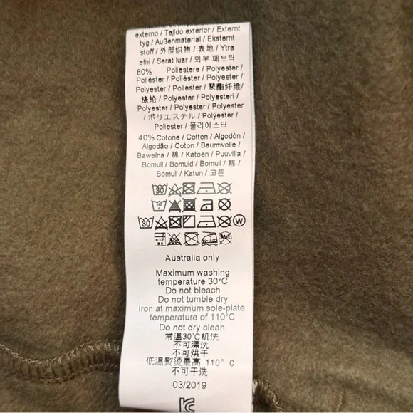 Oakley unisex Bark Full Front Zip 2.0 Hoodie olive camo hunter green size XS - Picture 7 of 9